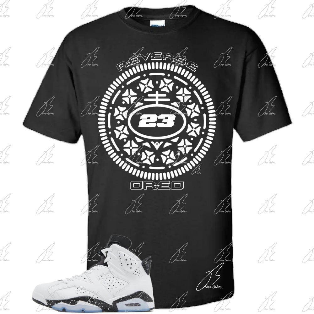Jordan 6 Reverse Oreo Matching Shirt,23 Unisex Graphic Tee,Best Gift,Mens